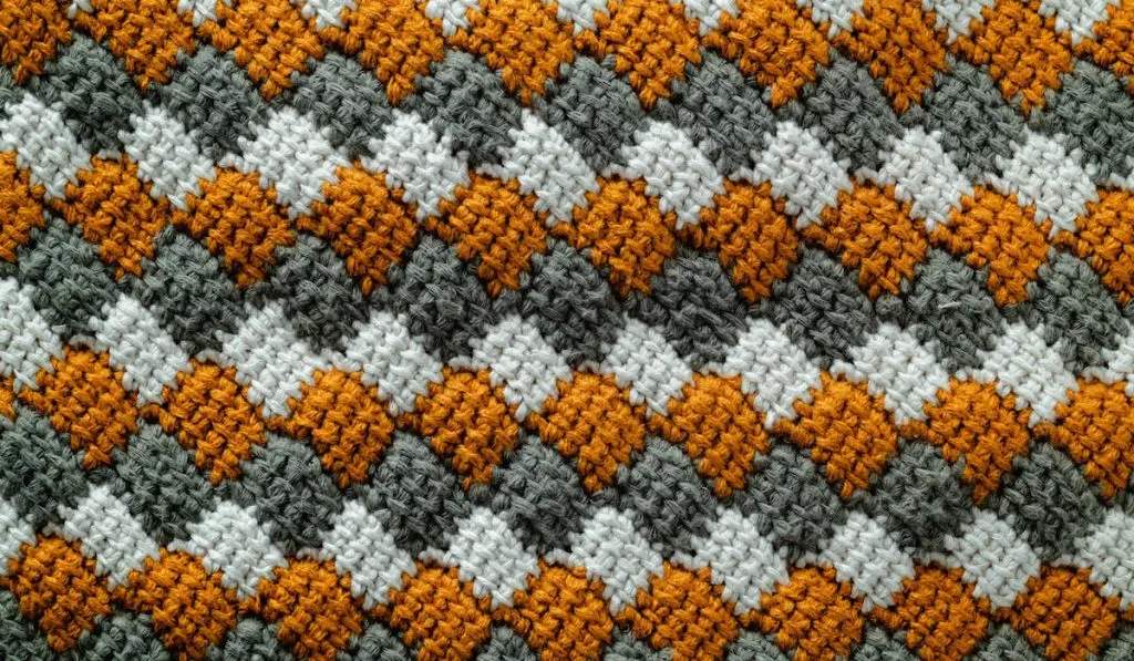 Stitch Tutorials for Tunisian Mosaic Crochet - KnitterKnotter