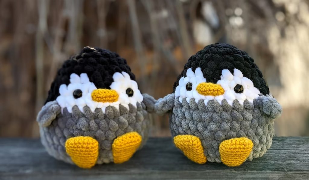 Crochet Chunky Penguin Amigurumi Pattern by MegansCrochetMarket