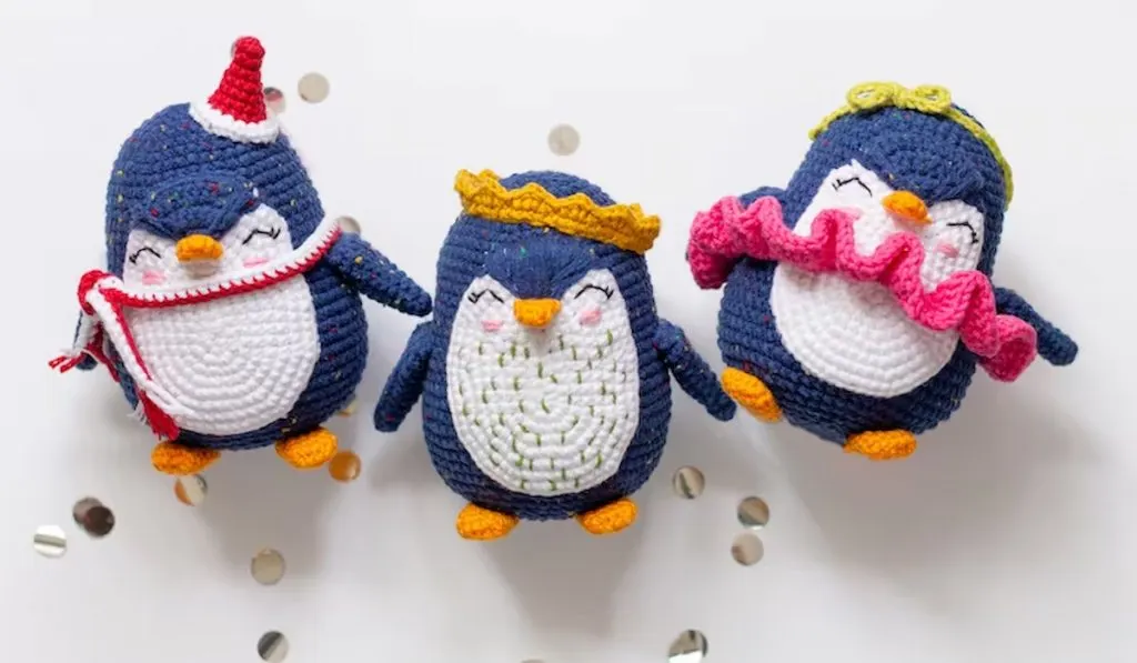 Penguins Crochet Amigurumi Pattern by OlyaSamToys