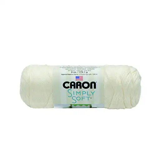 Caron Simply Soft Solids Yarn-Off White