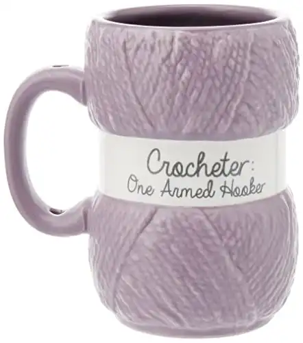 Boxer Gifts One Armed Hooker Novelty Gag Crochet Mug
