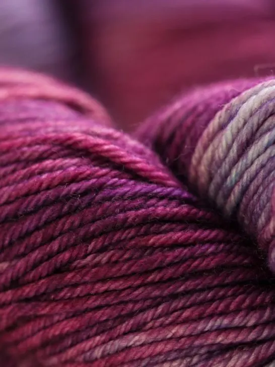 macro closeup of yarn balls