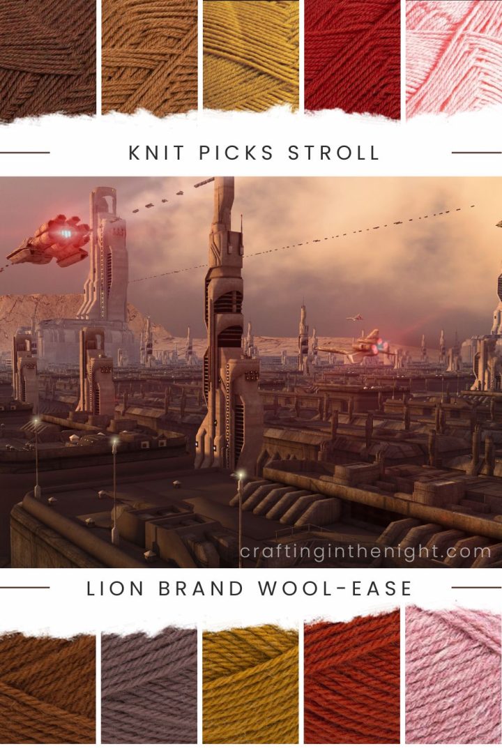 Cyberpunk Yarn Color Palette for Crochet & Knits - Crafting in the Night