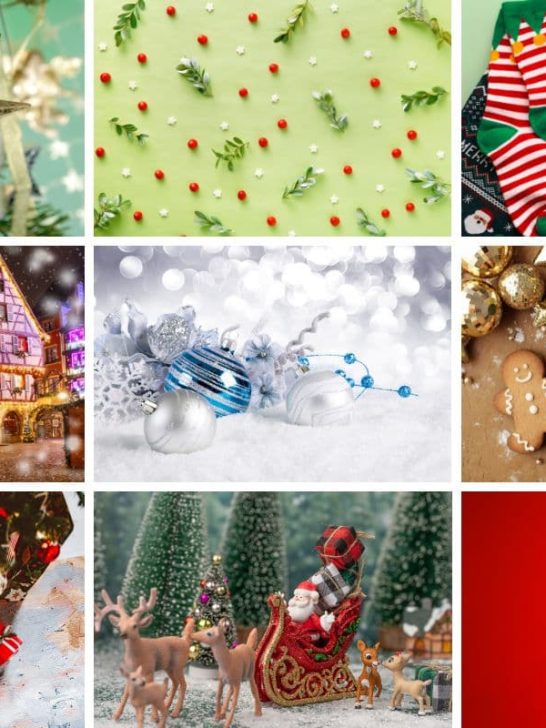 collage images from the christmas color palette post
