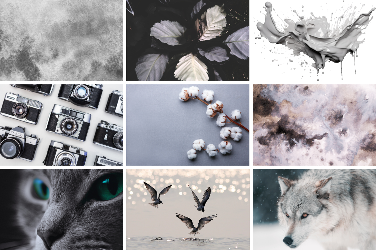 Grey Color Palette for Crochet & Knits - Crafting in the Night