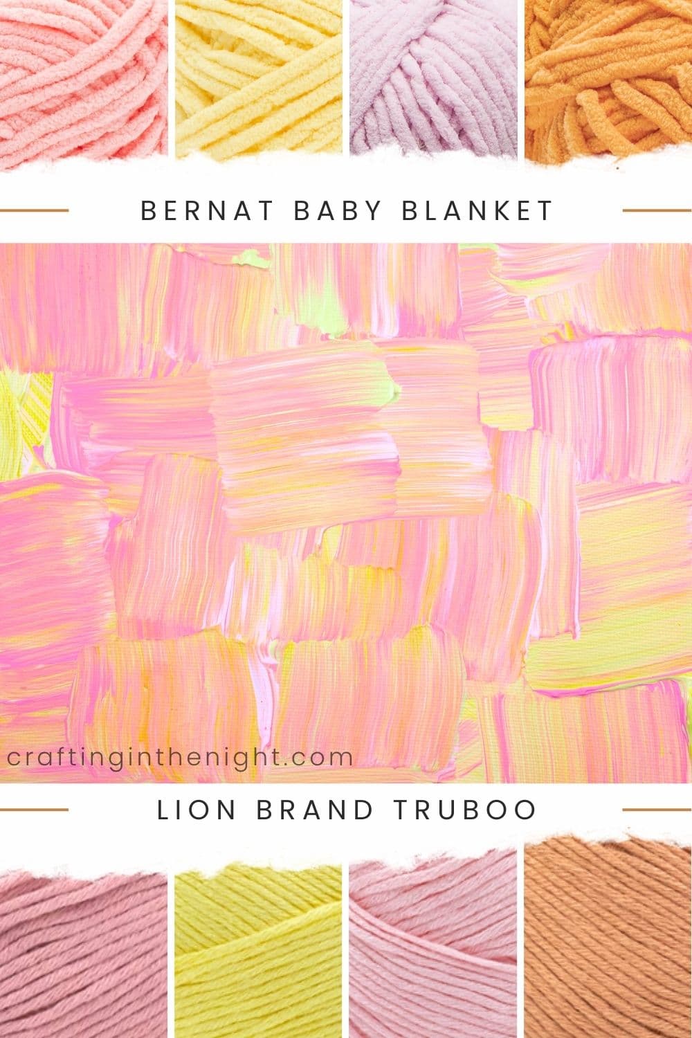 Baby Girl Yarn Color Palette for Crochet & Knits Crafting in the Night