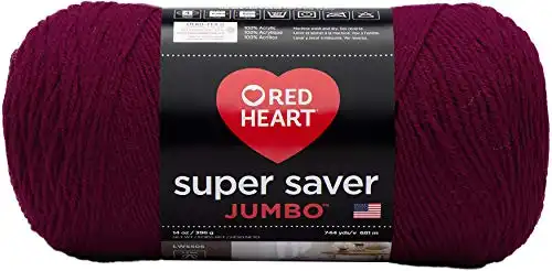 RED HEART RED HEART Super Saver Jumbo Yarn, Burgundy