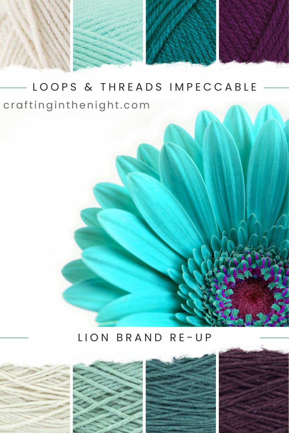 Turquoise Yarn Color Palette for Crochet & Knits - Crafting in the Night