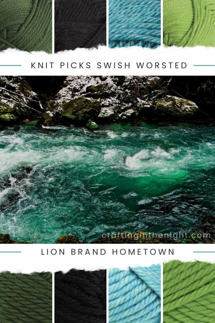 Dark Green Color Palette for Crochet & Knits - Crafting in the Night