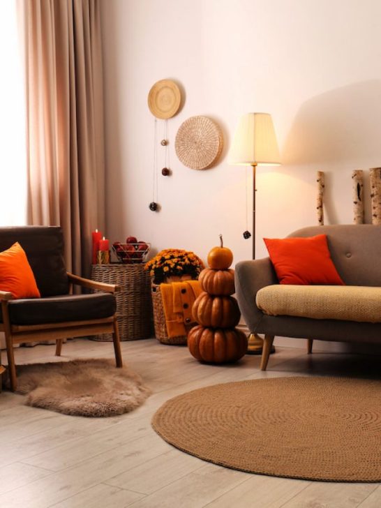 interior design inspired by fall season
